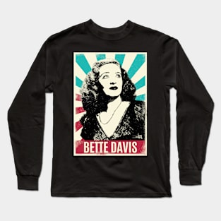 Vintage Retro Bette Davis Long Sleeve T-Shirt